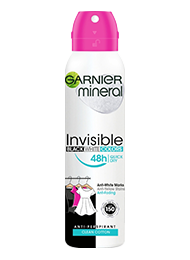 Garnier Mineral Invisible Black, White & Colors Cotton sprej